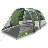 Berkfield Home Camping Tent Tunnel 4-Person Green Waterproof
