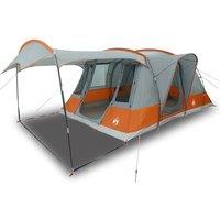 Berkfield Home Camping Tent Tunnel 5-Person Grey & Orange Waterproof