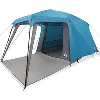 Berkfield Home Camping Tent with Porch Dome 5-Person Blue Waterproof