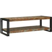 Berkfield Home Coffee Table Multicolour 120x50x38 cm Solid Wood Reclaimed | Size: 120 x 50 x 38 cm