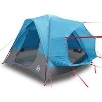 Berkfield Home Car Tent 4-Person Blue Waterproof