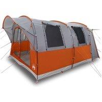 Berkfield Home Car Tent 4-Person Grey & Orange Waterproof