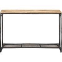 Berkfield Home Console Table 110x35x75 cm Solid Mango Wood in Brown | Size: 110 x 35 x 75 cm