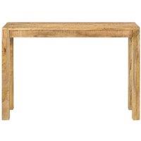Berkfield Home Console Table 110x35x76 cm Rough Mango Wood in Brown | Size: 110 x 35 x 76 cm