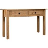 Berkfield Home Console Table 110x40x72 cm Solid Pine Wood Panama Range in Brown | Size: 110 x 40 x 72 cm