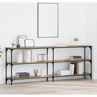 Berkfield Home Console Table Artisan Oak 200x29x75 cm Engineered Wood in Brown | Size: 200 x 29 x 75 cm