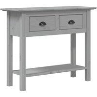 Berkfield Home Console Table BODO Grey 90x34.5x73 cm Solid Wood Pine