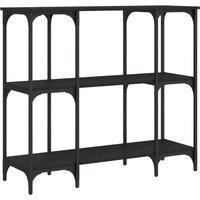 Berkfield Home Console Table Black 102x35x90 cm Engineered Wood | Size: 102 x 35 x 90 cm