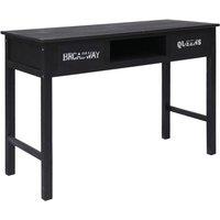 Berkfield Home Console Table Black 110x45x76 cm Wood | Size: 110 x 45 x 76 cm