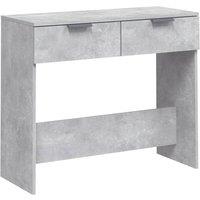 Berkfield Home Console Table Concrete Grey 90x36x75 cm Engineered Wood | Size: 90 x 36 x 75 cm