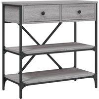 Berkfield Home Console Table Grey Sonoma 75x34.5x75 cm Engineered Wood