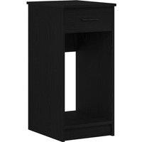 Berkfield Home Computer Tower Stand with Drawer Black 35x45x77 cm | Size: 35 x 45 x 77 cm