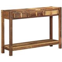 Berkfield Home Console Table 107x33x76 cm Solid Wood Reclaimed in Brown | Size: 107 x 33 x 76 cm