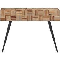 Berkfield Home Console Table 110x34x80 cm Solid Reclaimed Teak | Size: 110 x 34 x 80 cm