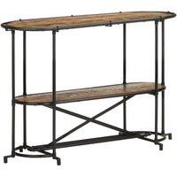 Berkfield Home Console Table 110x42x76 cm Solid Wood Reclaimed in Brown | Size: 110 x 42 x 76 cm