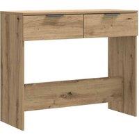 Berkfield Home Console Table Artisan Oak 90x36x75 cm Engineered Wood in Brown | Size: 90 x 36 x 75 cm