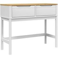 Berkfield Home Console Table FLORO White 89.5x36.5x73 cm Solid Wood Pine