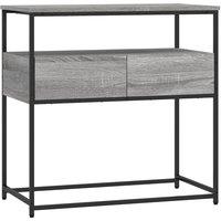 Berkfield Home Console Table Grey Sonoma 75x40x75 cm Engineered Wood | Size: 75 x 40 x 75 cm
