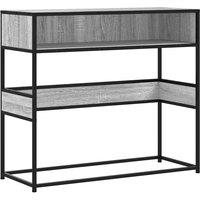 Berkfield Home Console Table Grey Sonoma 90x35x80 cm Engineered Wood | Size: 90 x 35 x 80 cm
