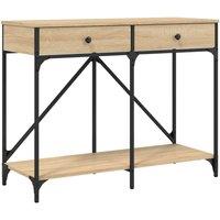 Berkfield Home Console Table Sonoma Oak 100x39x78.5 cm Engineered Wood in Light Brown