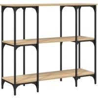 Berkfield Home Console Table Sonoma Oak 102x35x90 cm Engineered Wood in Brown | Size: 102 x 35 x 90 cm