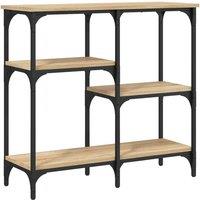 Berkfield Home Console Table Sonoma Oak 80x29x75 cm Engineered Wood in Brown | Size: 80 x 29 x 75 cm