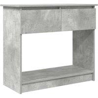Berkfield Home Console Table with Drawers Concrete Grey 85.5x38.5x74.5 cm