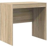 Berkfield Home Desk Sonoma Oak 80x50x76 cm Engineered Wood in Natural | Size: 80 x 50 x 76 cm