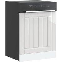 Berkfield Home Dishwasher Panel Lucca High Gloss White Engineered Wood