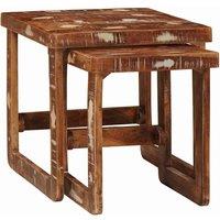 Berkfield Home End Tables Multicolour Solid reclaimed wood