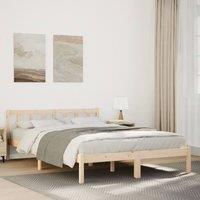 Berkfield Home Extra Long Bed Frame without Mattress 160x210 cm Solid Wood Pine in Natural