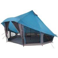 Berkfield Home Family Tent Tipi Blue 10-Person Waterproof