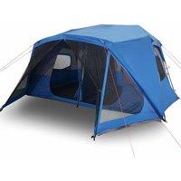 Berkfield Home Family Tent 10-Person Blue Quick Release Waterproof