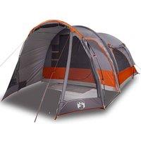 Berkfield Home Family Tent 6-Person Grey Waterproof