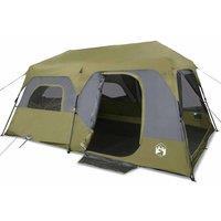 Berkfield Home Family Tent 9-Person Green Quick Release Waterproof