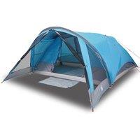 Berkfield Home Family Tent Cabin 6-Person Blue Waterproof