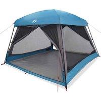 Berkfield Home Family Tent Cabin 6-Person Blue Waterproof
