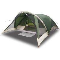 Berkfield Home Family Tent Cabin 6-Person Green Waterproof
