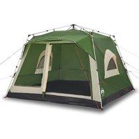 Berkfield Home Family Tent Cabin 7-Person Green Quick Release