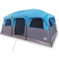 Berkfield Home Family Tent Cabin 9-Person Blue Waterproof
