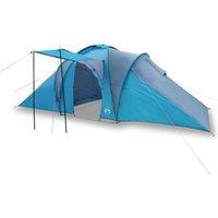 Berkfield Home Family Tent Dome 6-Person Blue Waterproof