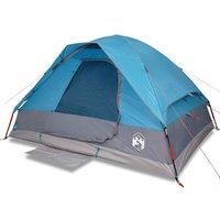 Berkfield Home Family Tent Dome 6-Person Blue Waterproof