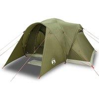 Berkfield Home Family Tent Dome 6-Person Olive Green Waterproof