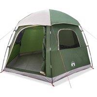Berkfield Home Family Tent Igloo 6-Person Green Waterproof