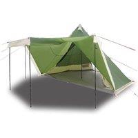 Berkfield Home Family Tent Tipi 8-Person Green Waterproof