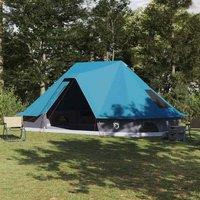 Berkfield Home Family Tent Tipi Blue 10-Person Waterproof
