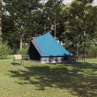 Berkfield Home Family Tent Tipi Blue 8-Person Waterproof