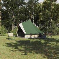 Berkfield Home Family Tent Tipi Green 8-Person Waterproof