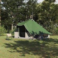 Berkfield Home Family Tent Tipi Green 8-Person Waterproof
