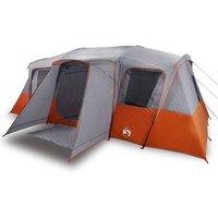 Berkfield Home Family Tent Tunnel 16-Person Grey Waterproof